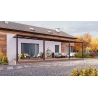 Zadaszenie tarasu PRO brąz 1006x350 dach poliwęglanowy