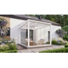 Ogród zimowy PRO biały 306x400 dach poliwęglanowy